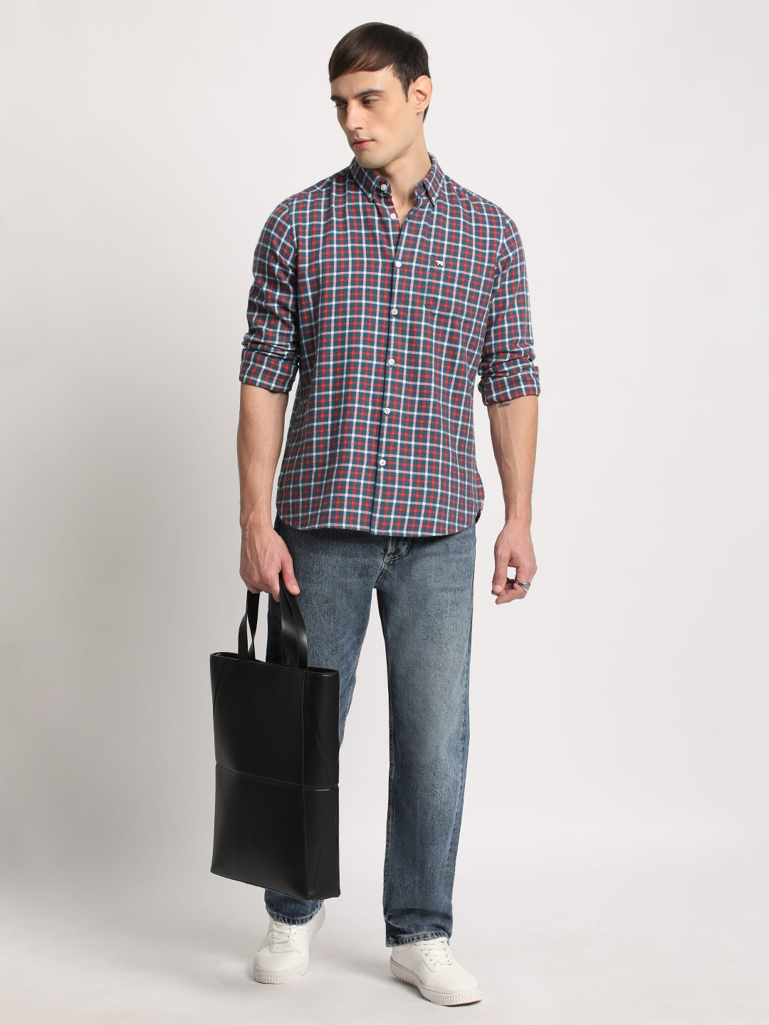 Men Multi Cotton Checked  Shirt
