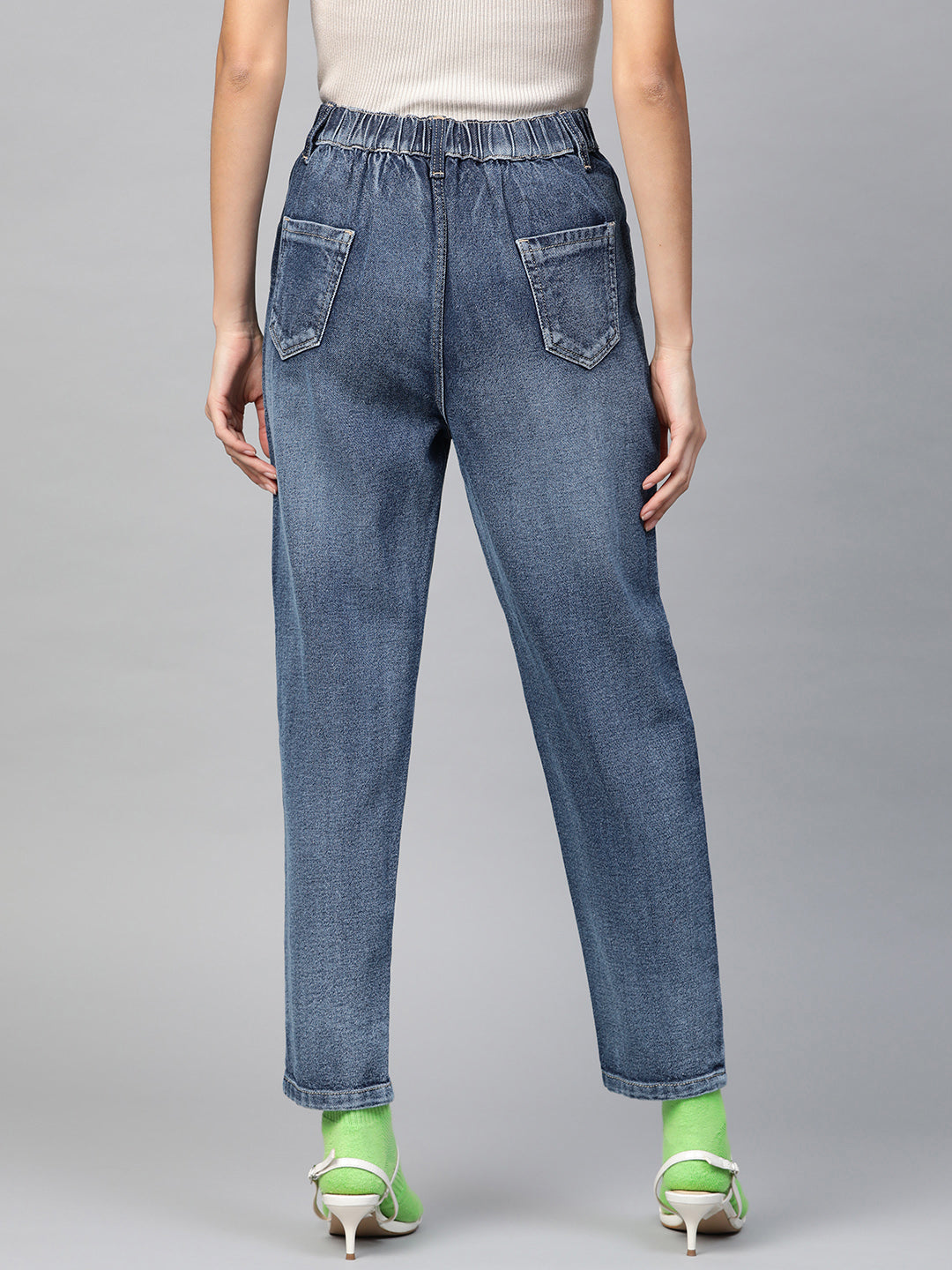 Blue Vintage Distress Jeans