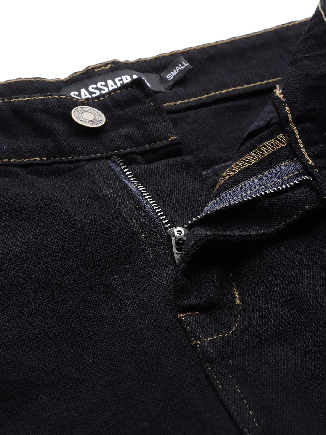 Women Black Pearl Detail Mom Jeans
