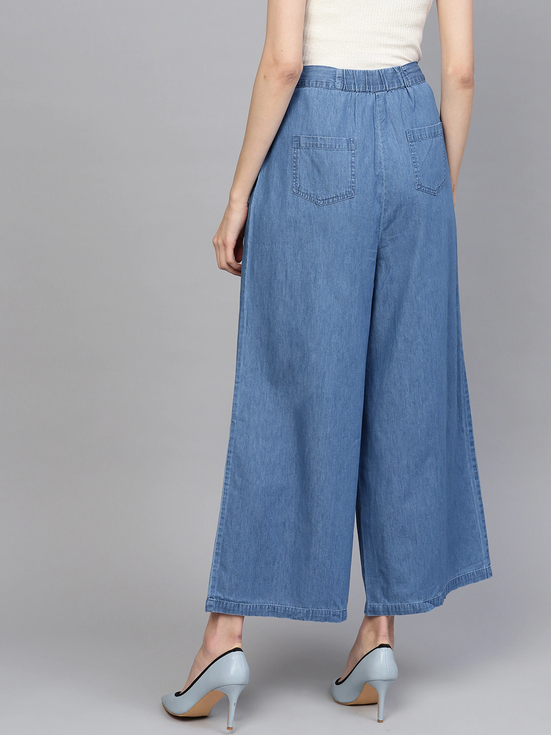 Women Blue Denim Pants