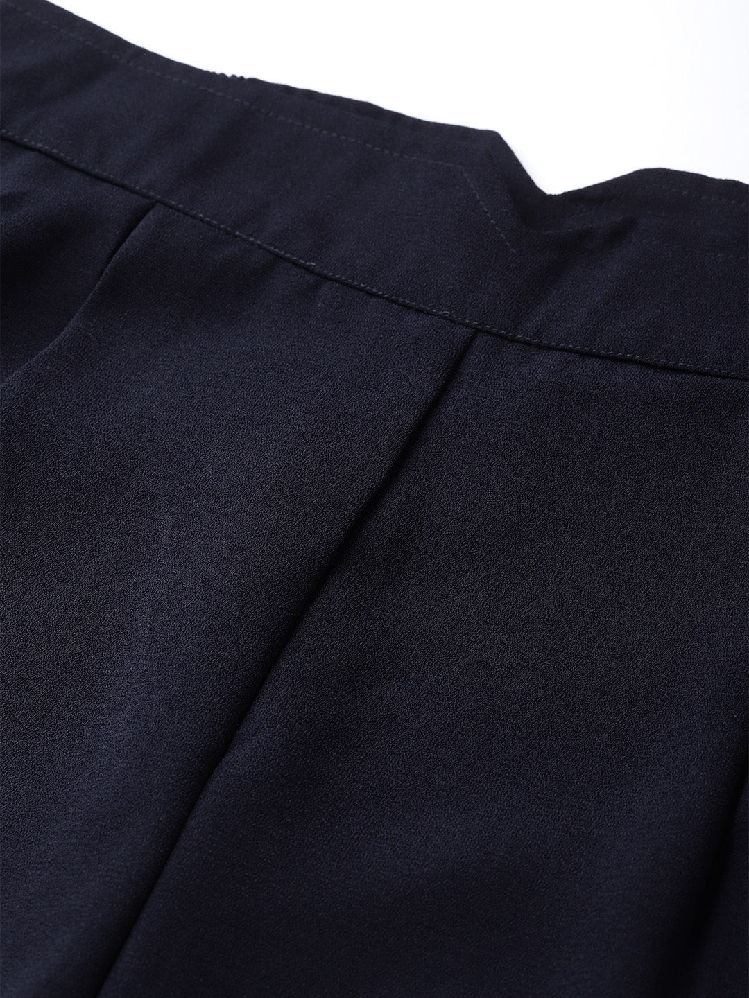 Women Navy Side Zipper Pant
