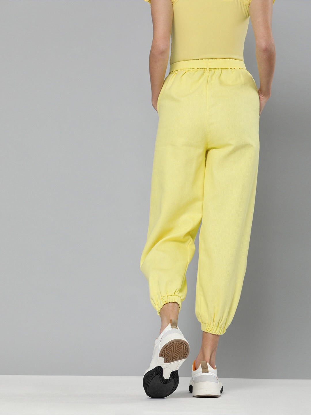 Yellow Belted Joggers