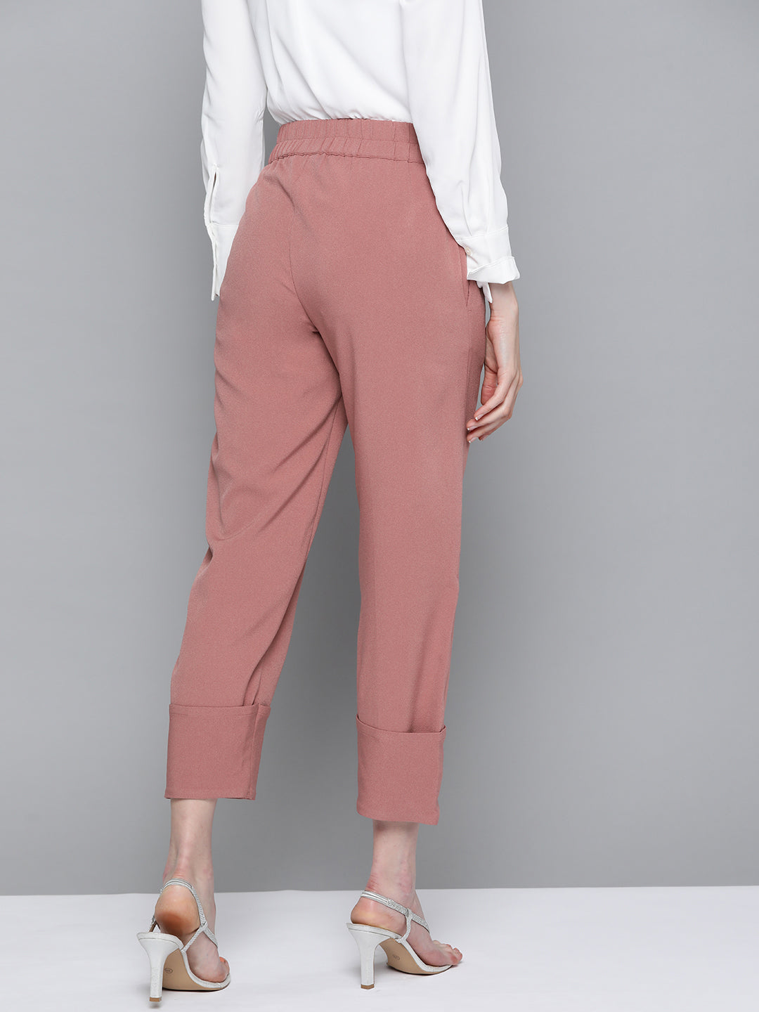 Pink Roll Up Pants