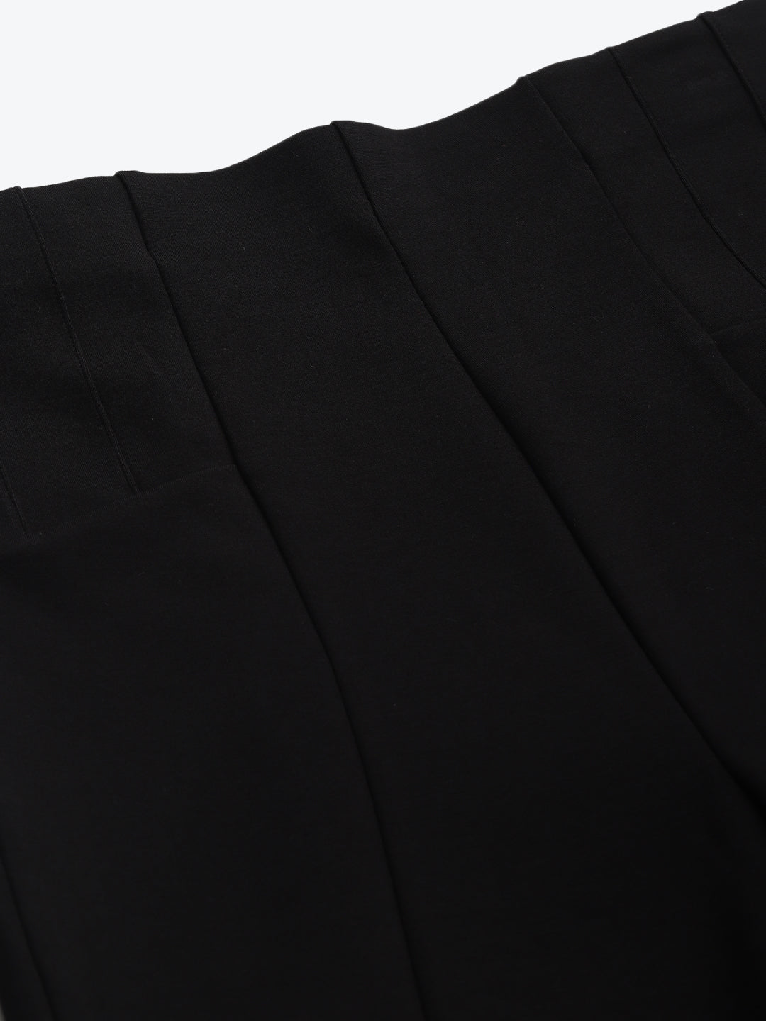 Women Black Back Zipper High Waist Jeggings