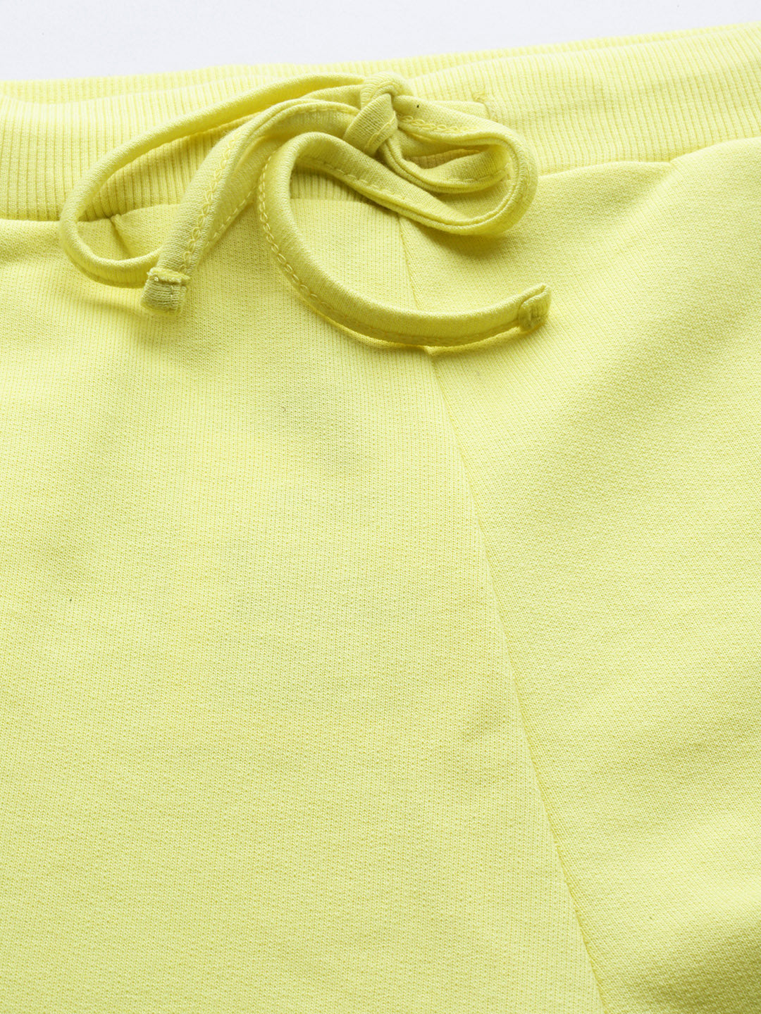 Women Yellow Double Side Tape Joggers