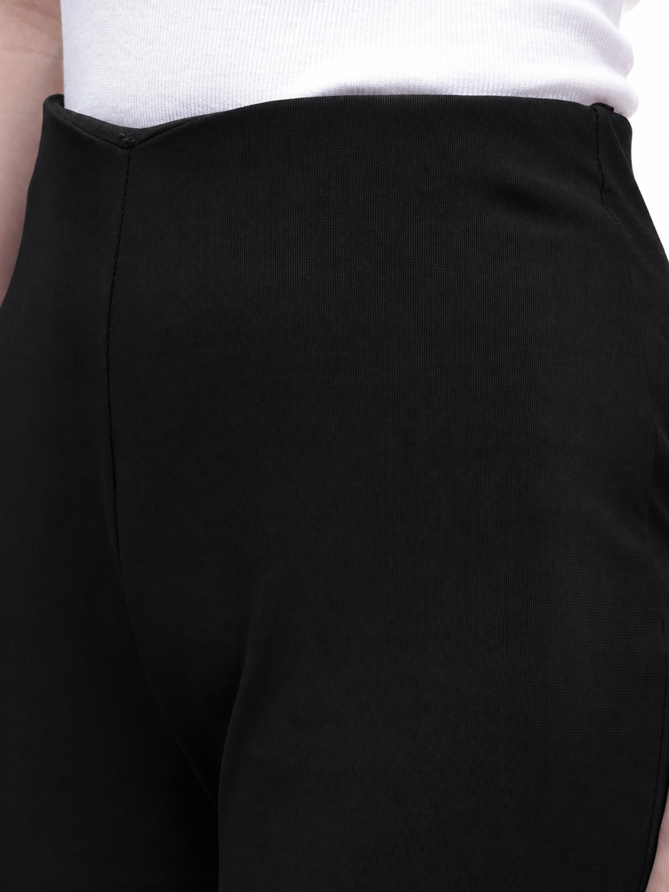 Women Black Button Down Full Sleeve Top with Track Pants