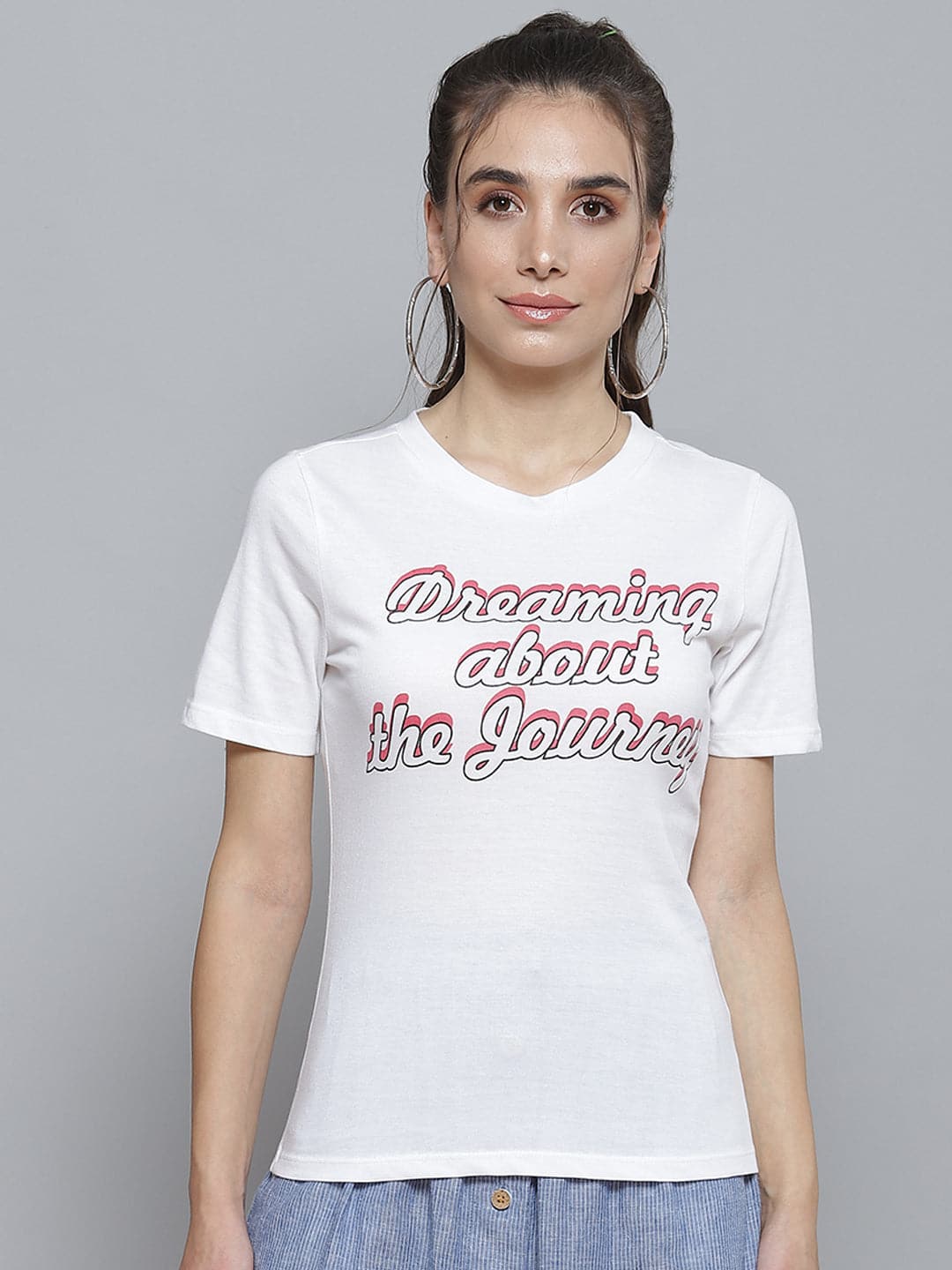 White Dreaming About The Journey T-Shirt