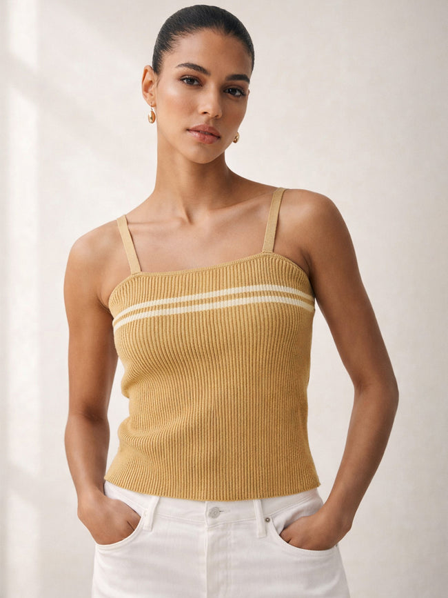 Women Beige Strappy Regular Top