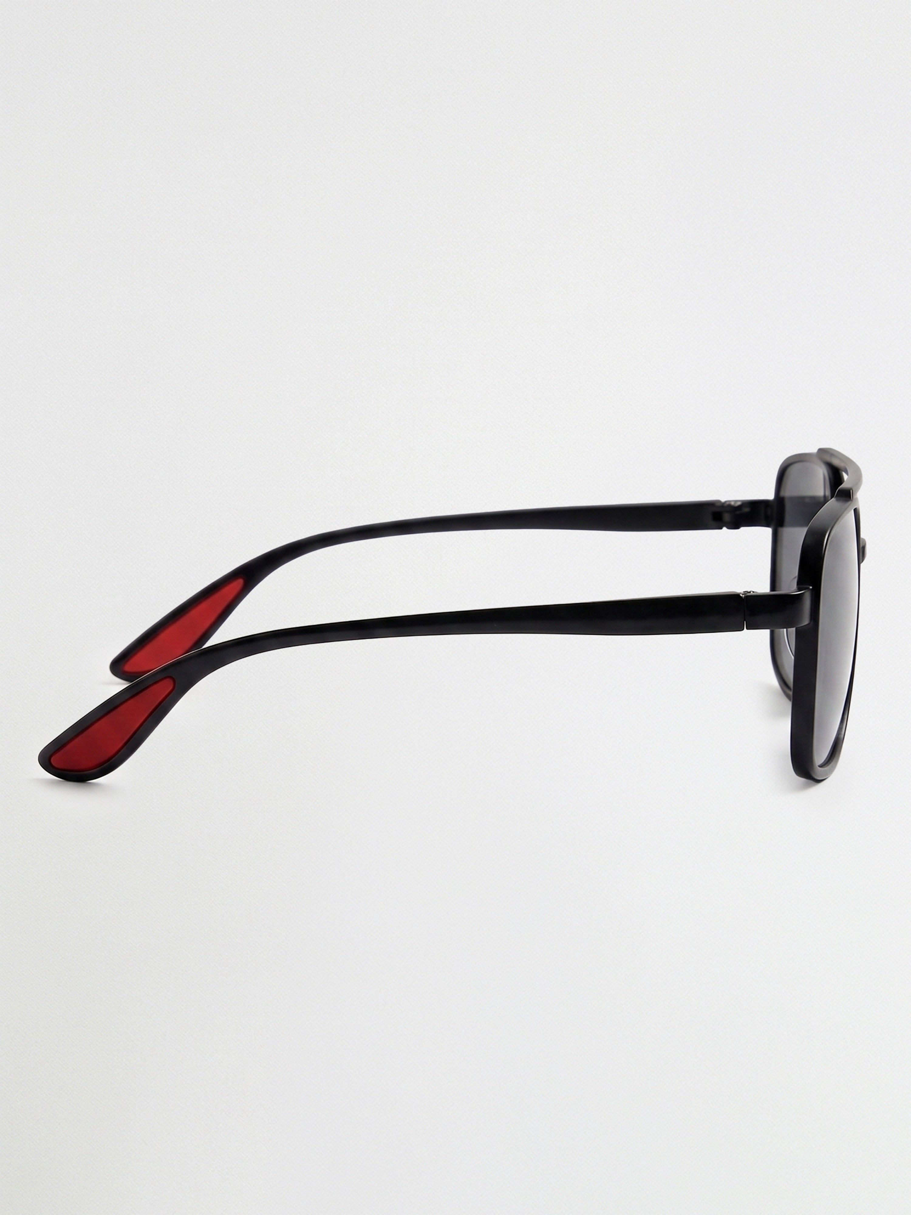 Men Aviator Sunglasses with Silver Metal Frame & Grey Tinted Lenses