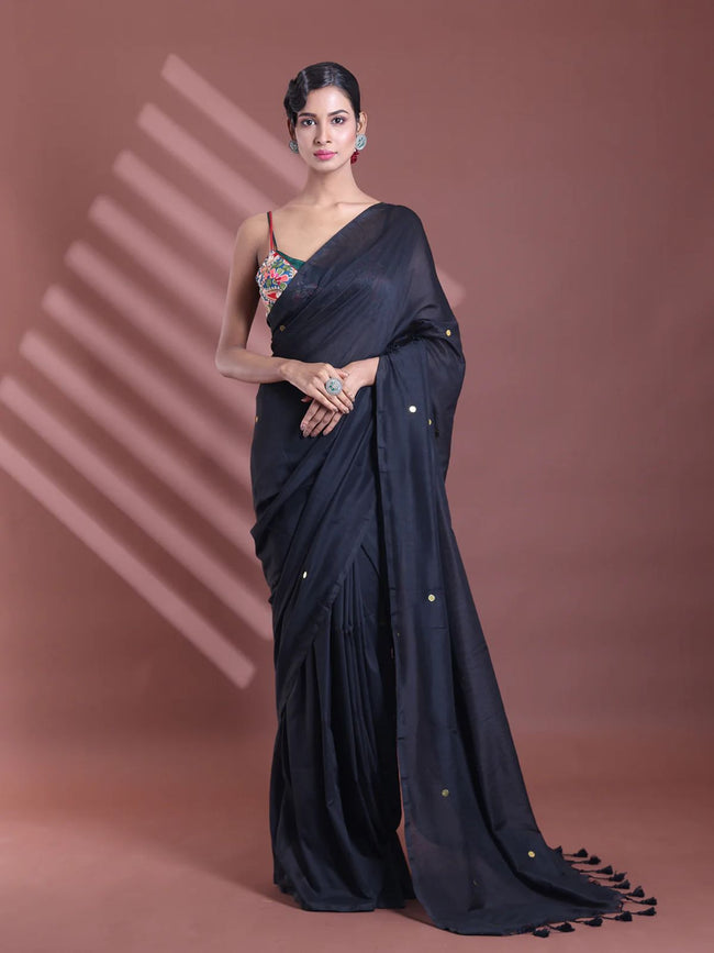 Women Cotton Sequence Saree