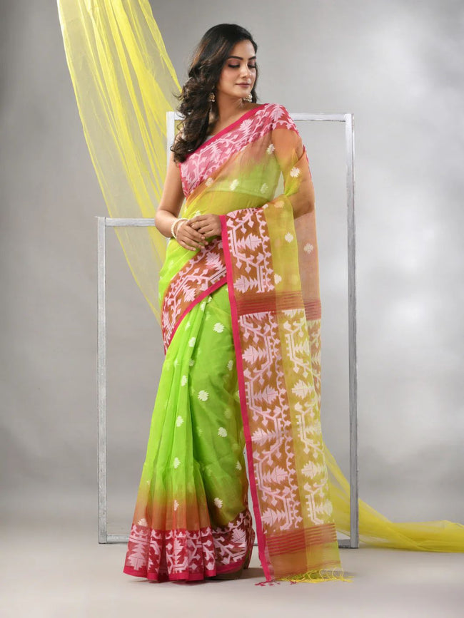 Women Reshom Silk Jamdani Saree