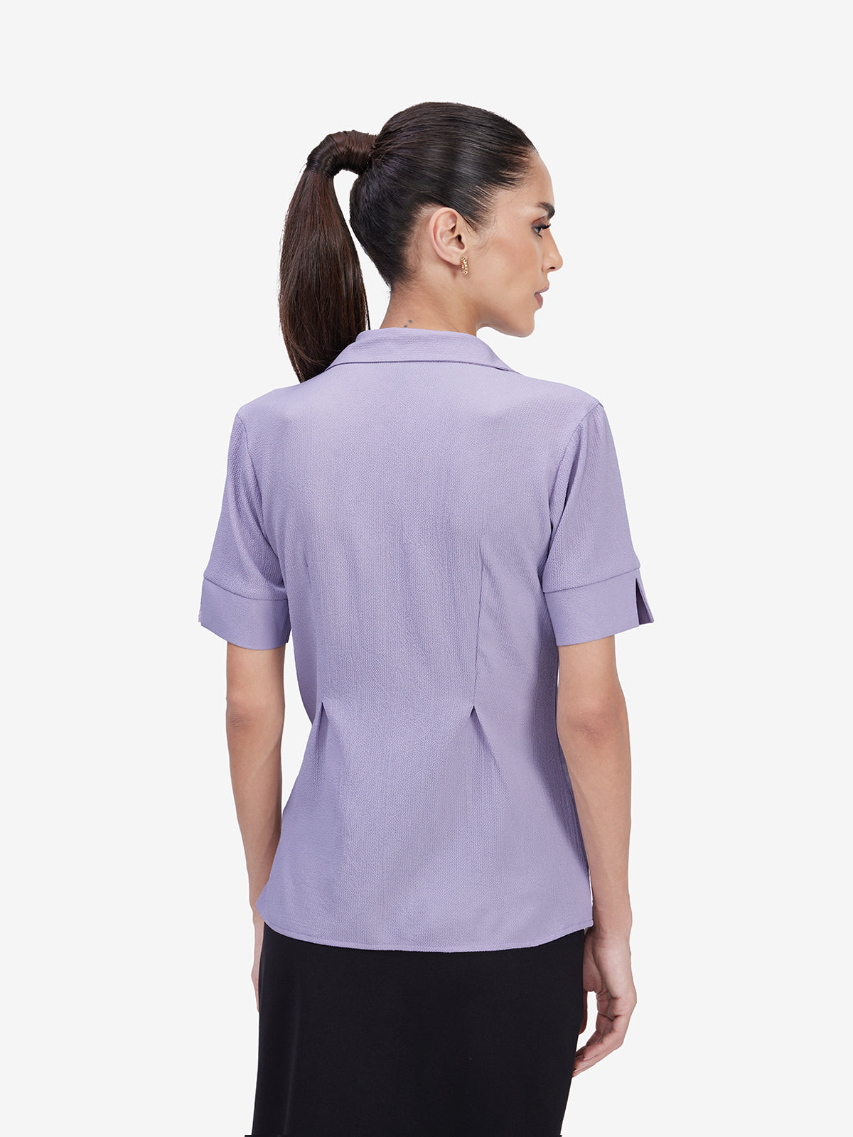 Women Lavender Formal Shirt