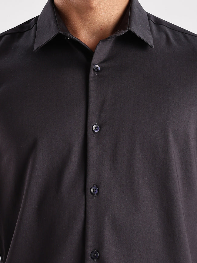 Men Grey Casual Shirt