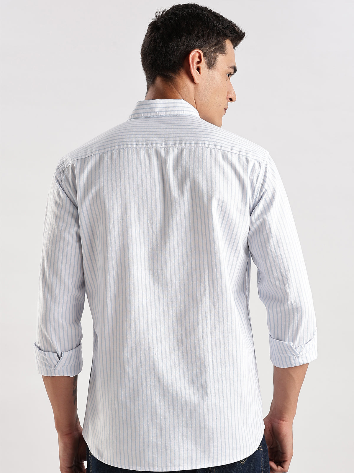 Men White Casual Shirt