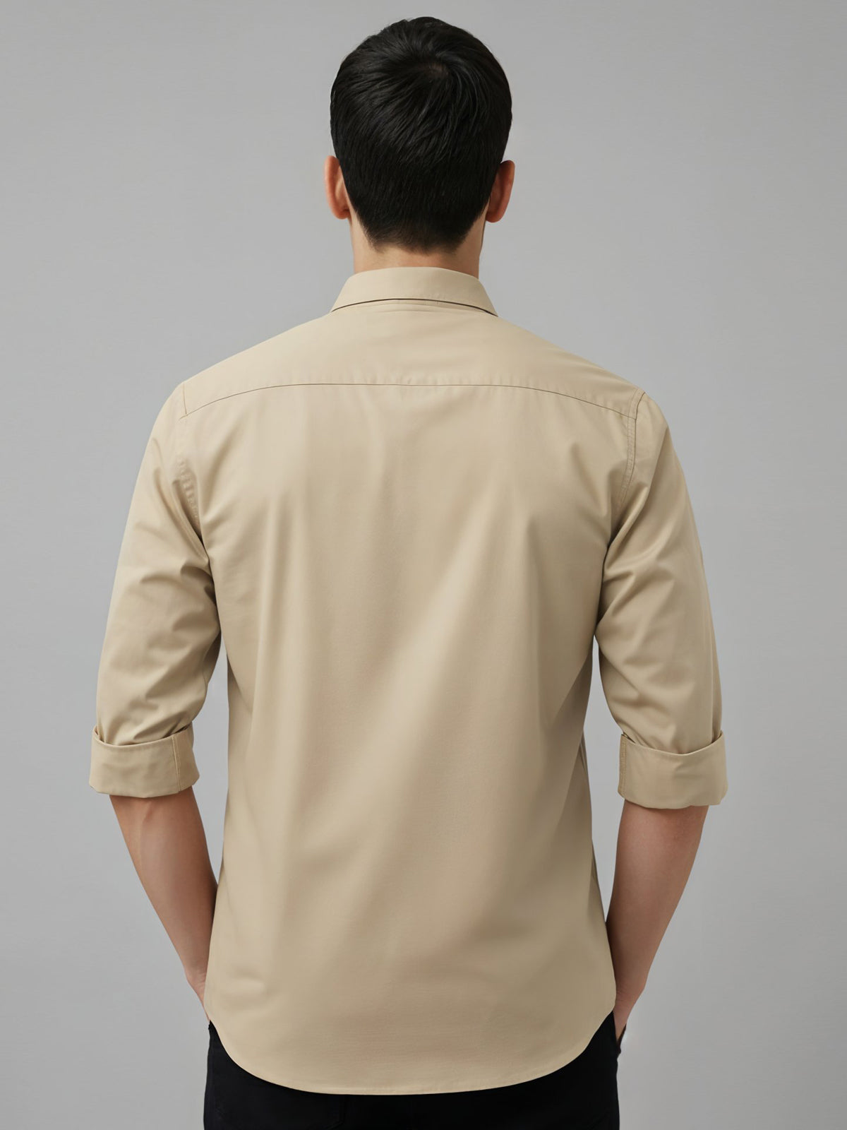 Men Cotton Twill Cargo Shirt