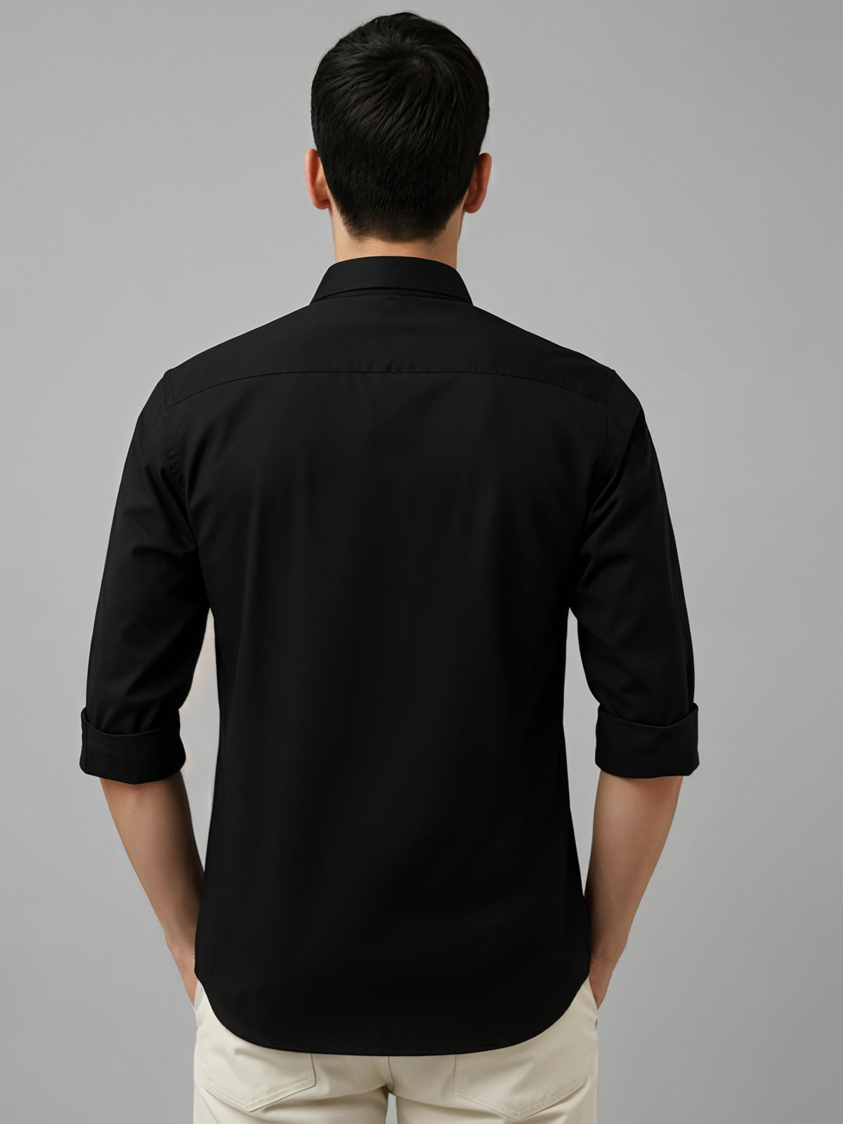 Men Cotton Twill Cargo Shirt