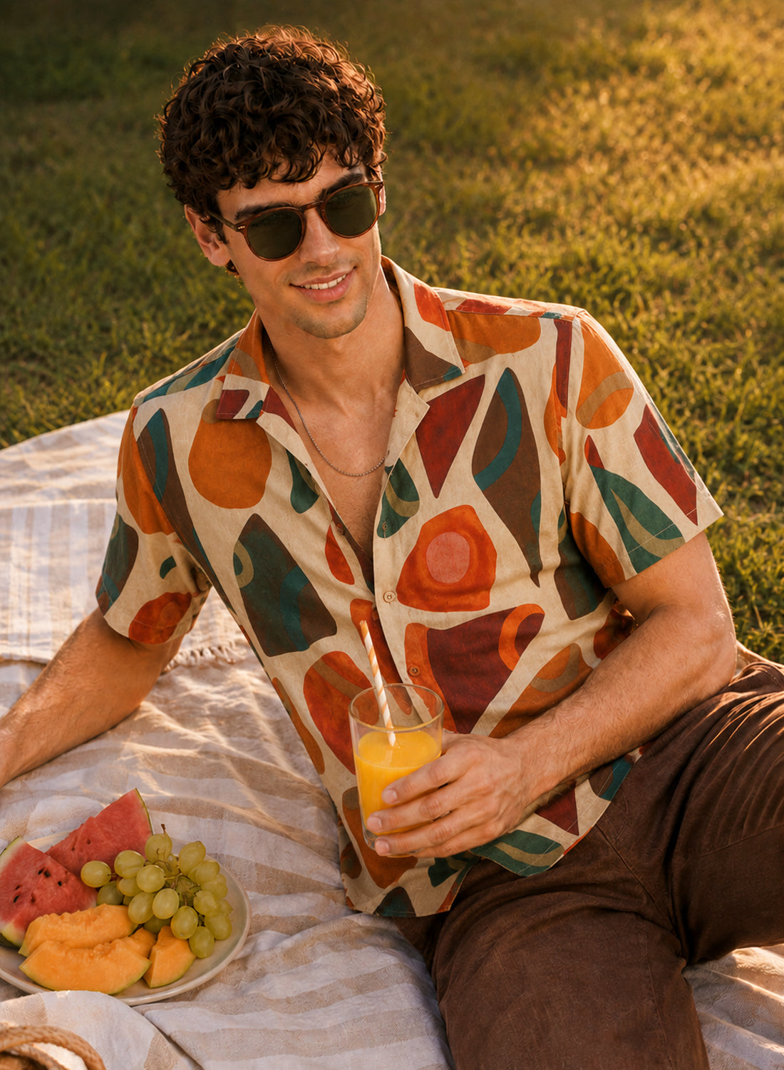Men Multi Summer Casual Shirt