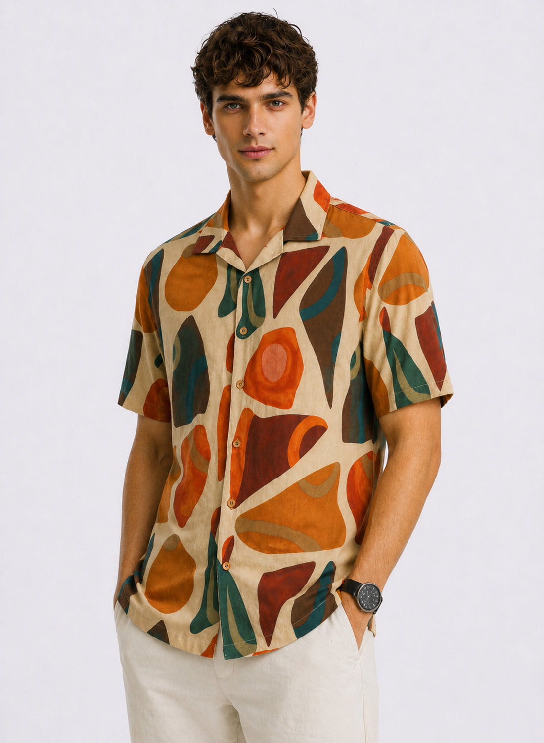 Men Multi Summer Casual Shirt