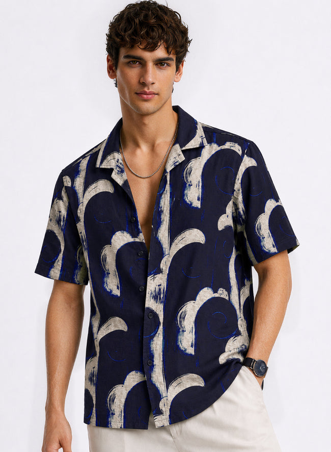 Men Multi Casual Resort Shirt