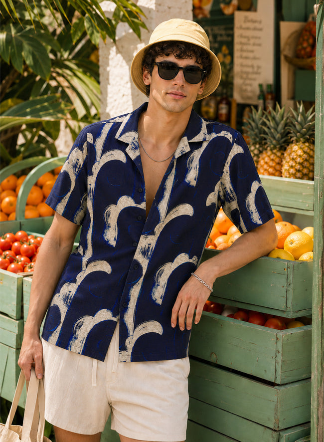 Men Multi Casual Resort Shirt
