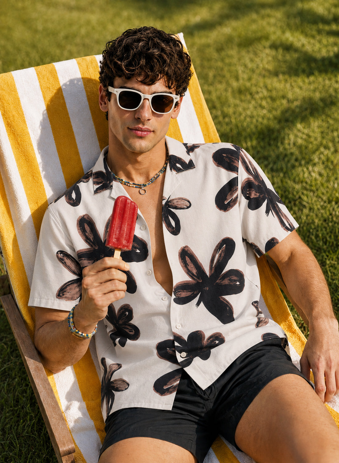 Men Multi Casual Resort Shirt