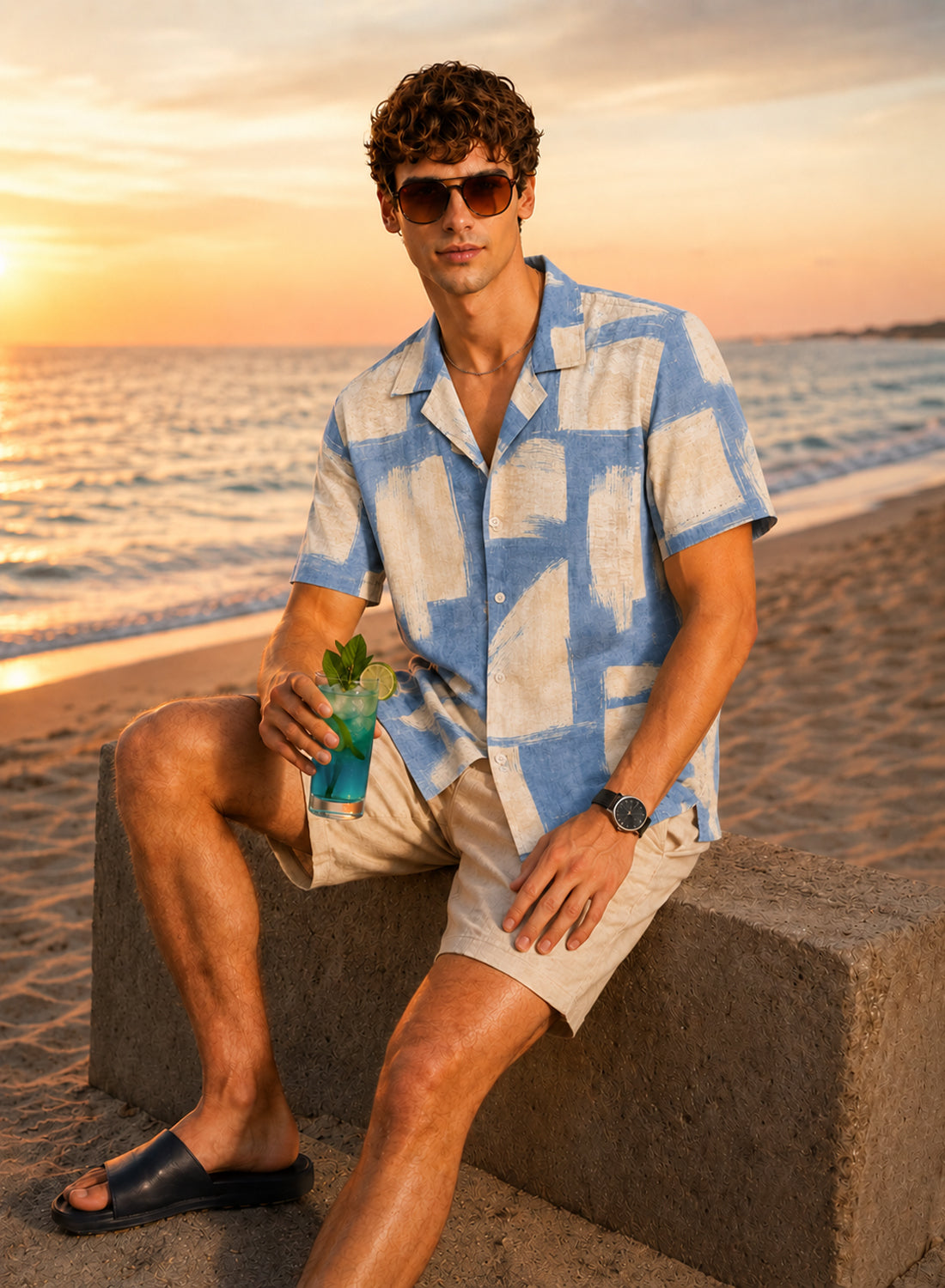 Men Multi  Casual Summer Shirt