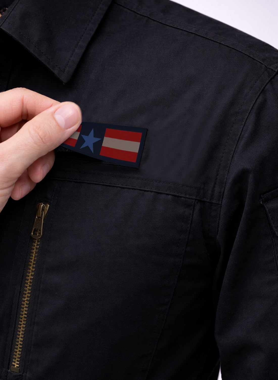 Men Solid Black Cargo Shirt