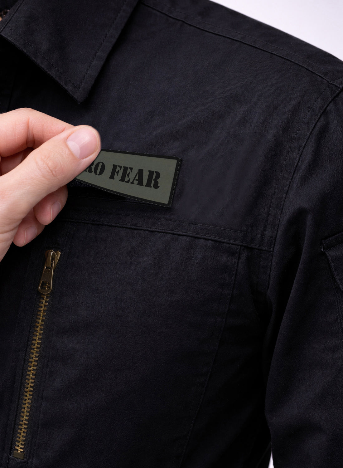 Men Solid Black Cargo Shirt