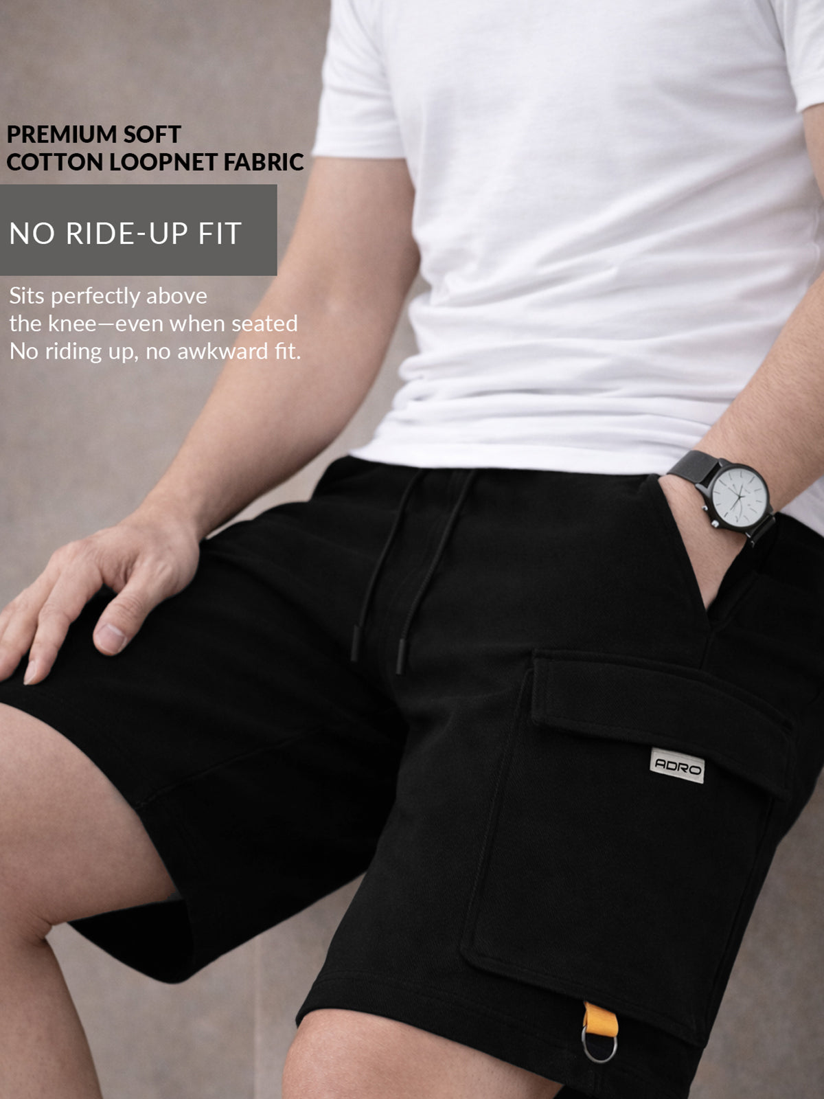 Men Cotton Cargo Shorts