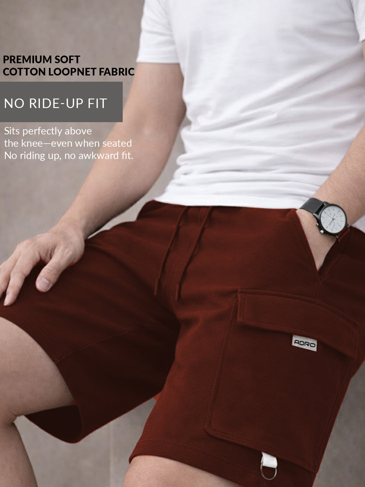 Men Cotton Cargo Shorts