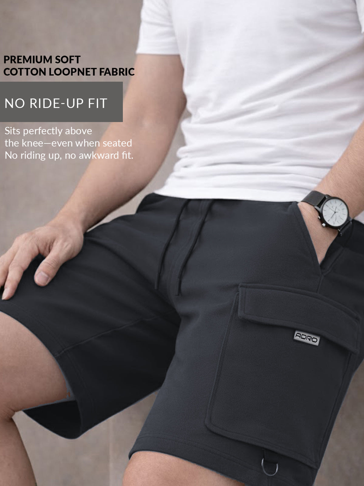 Men Cotton Cargo Shorts
