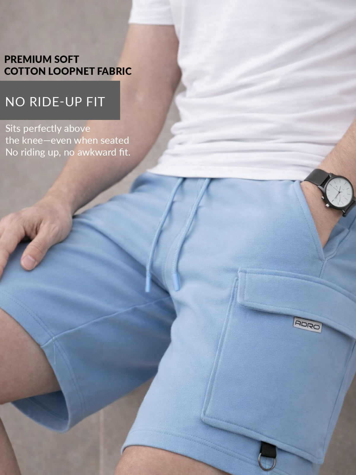 Men Cotton Cargo Shorts