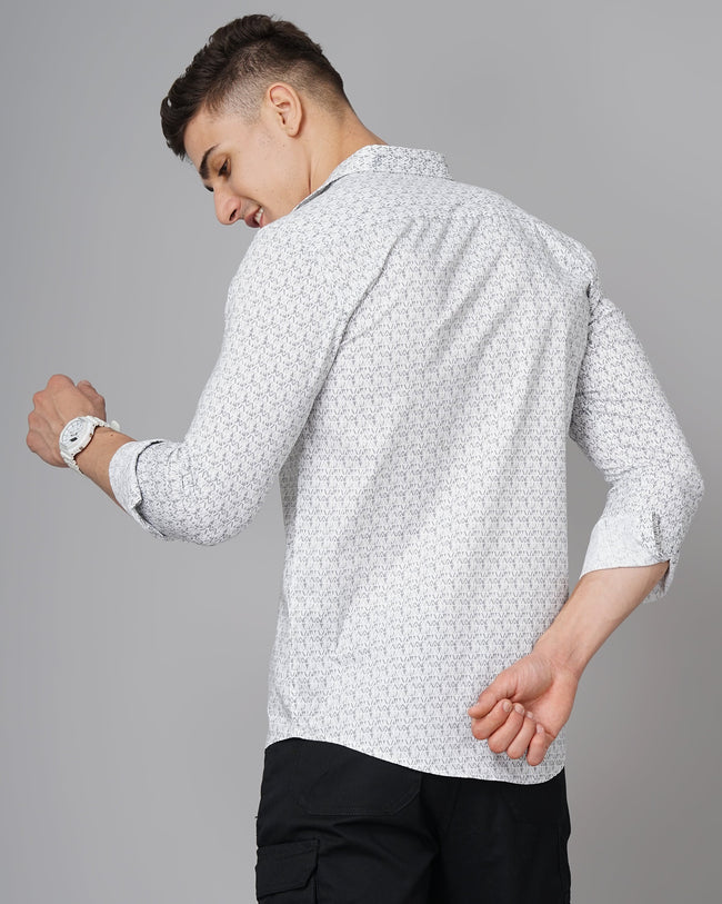 Men Ripple White Shirt