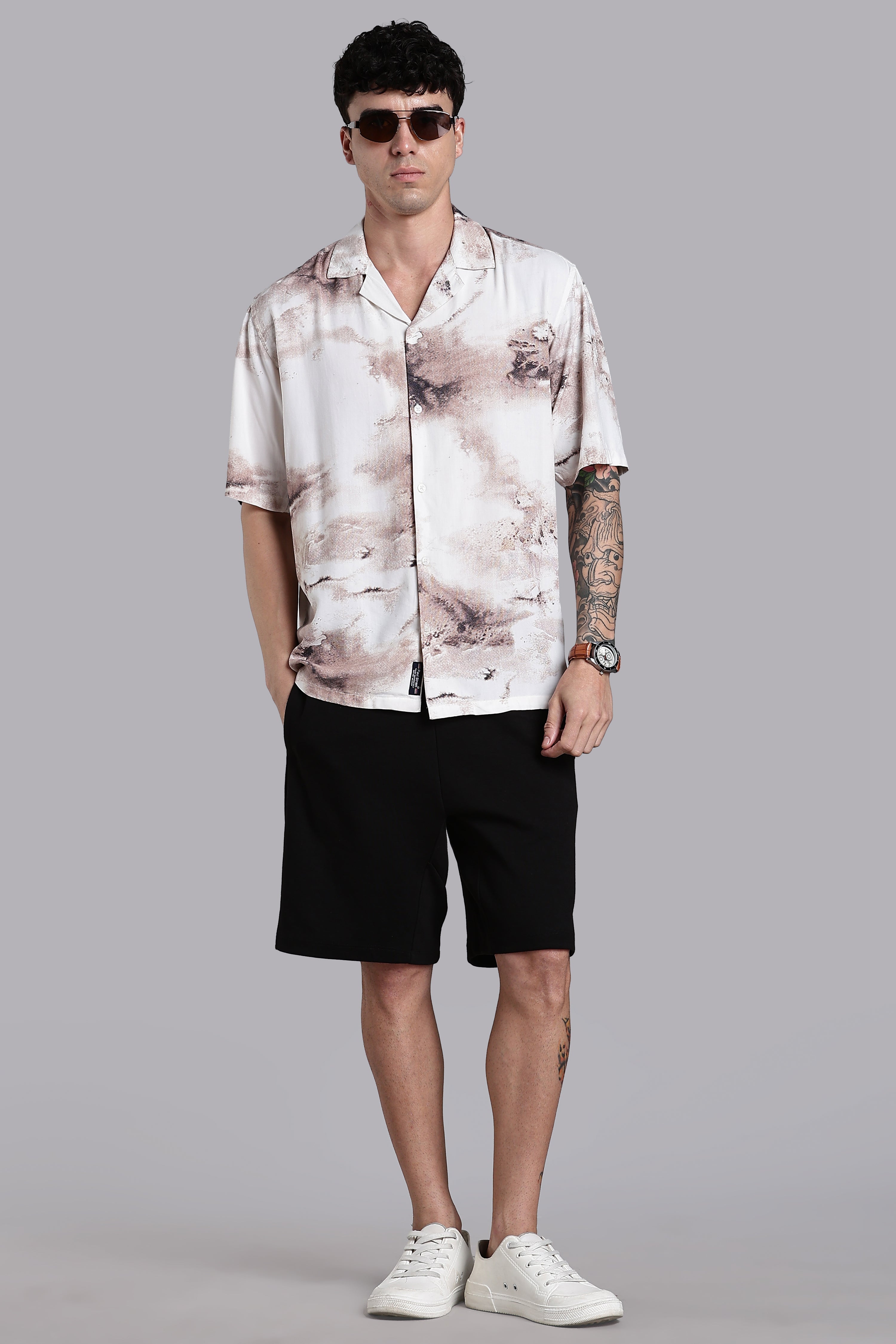 Men Tintor Green Printed Shirt
