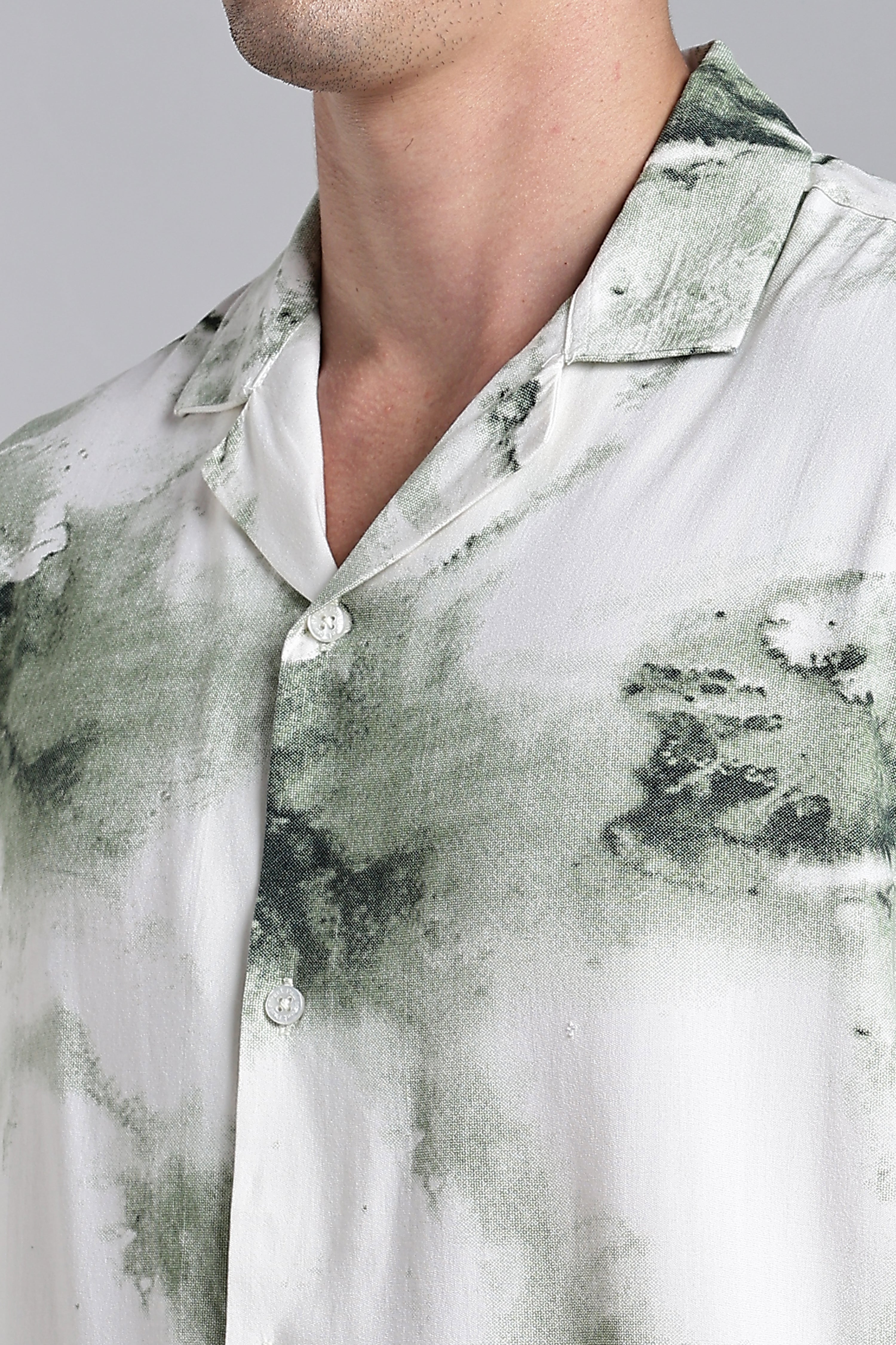 Men Tintor Green Printed Shirt