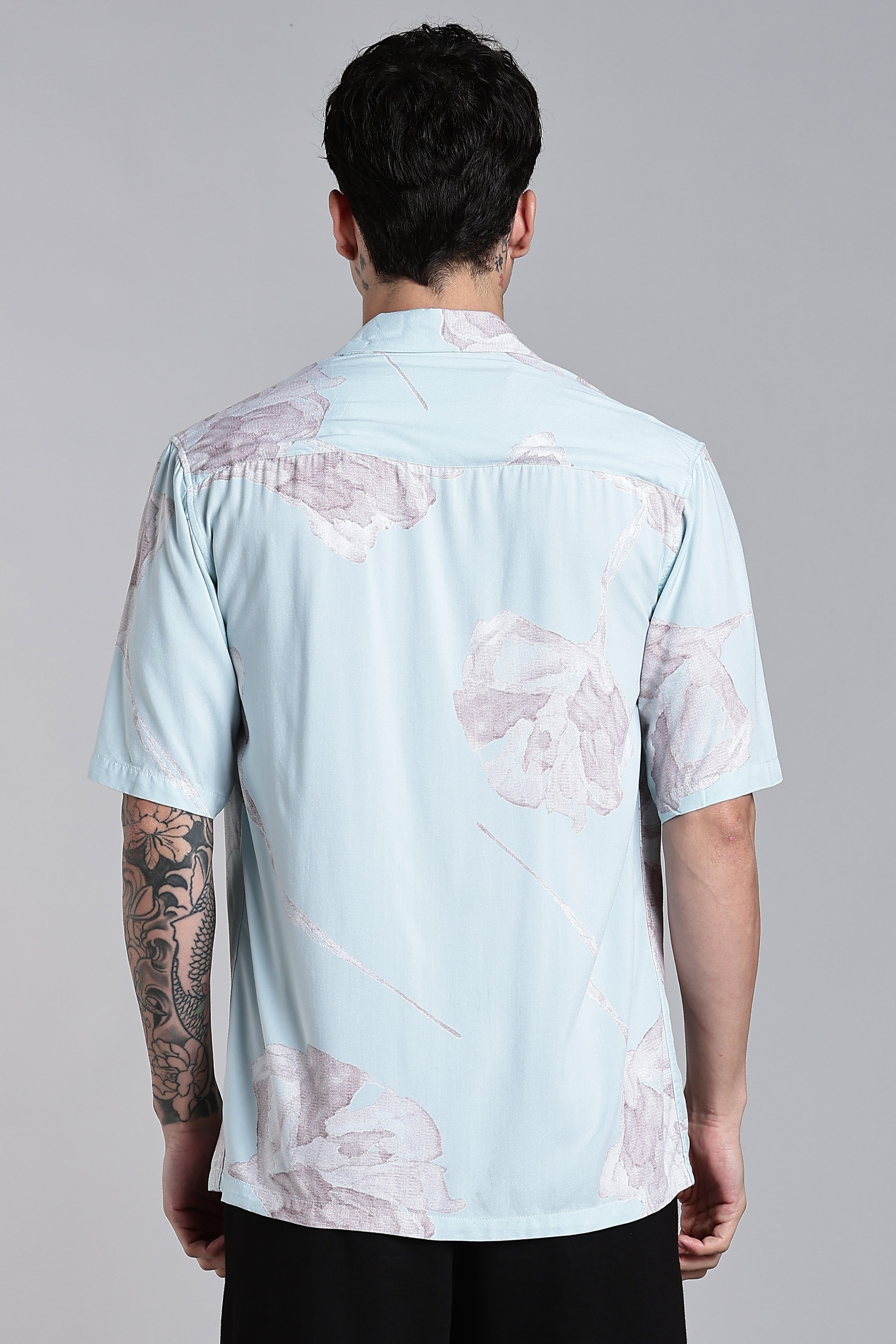Men Tropivo Blue Floral Shirt