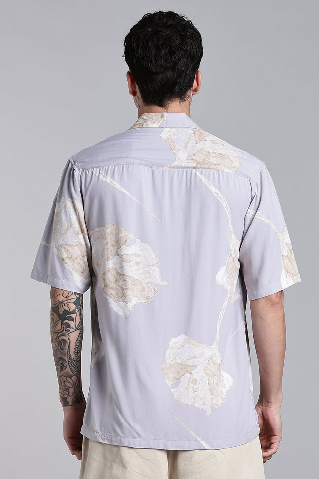 Men Tropivo Lilac Floral Shirt