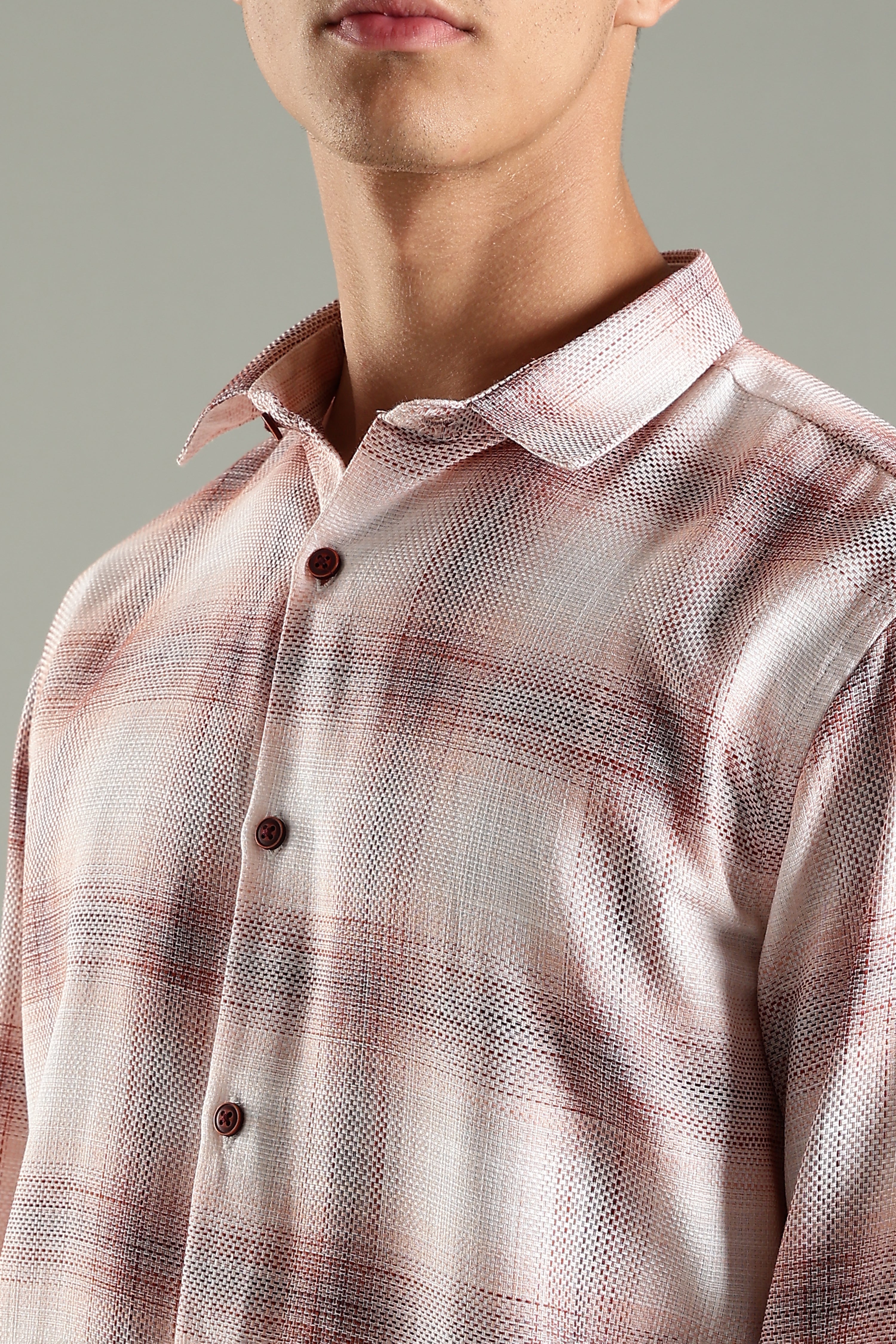 Men Lenoir Pink Checks Shirt