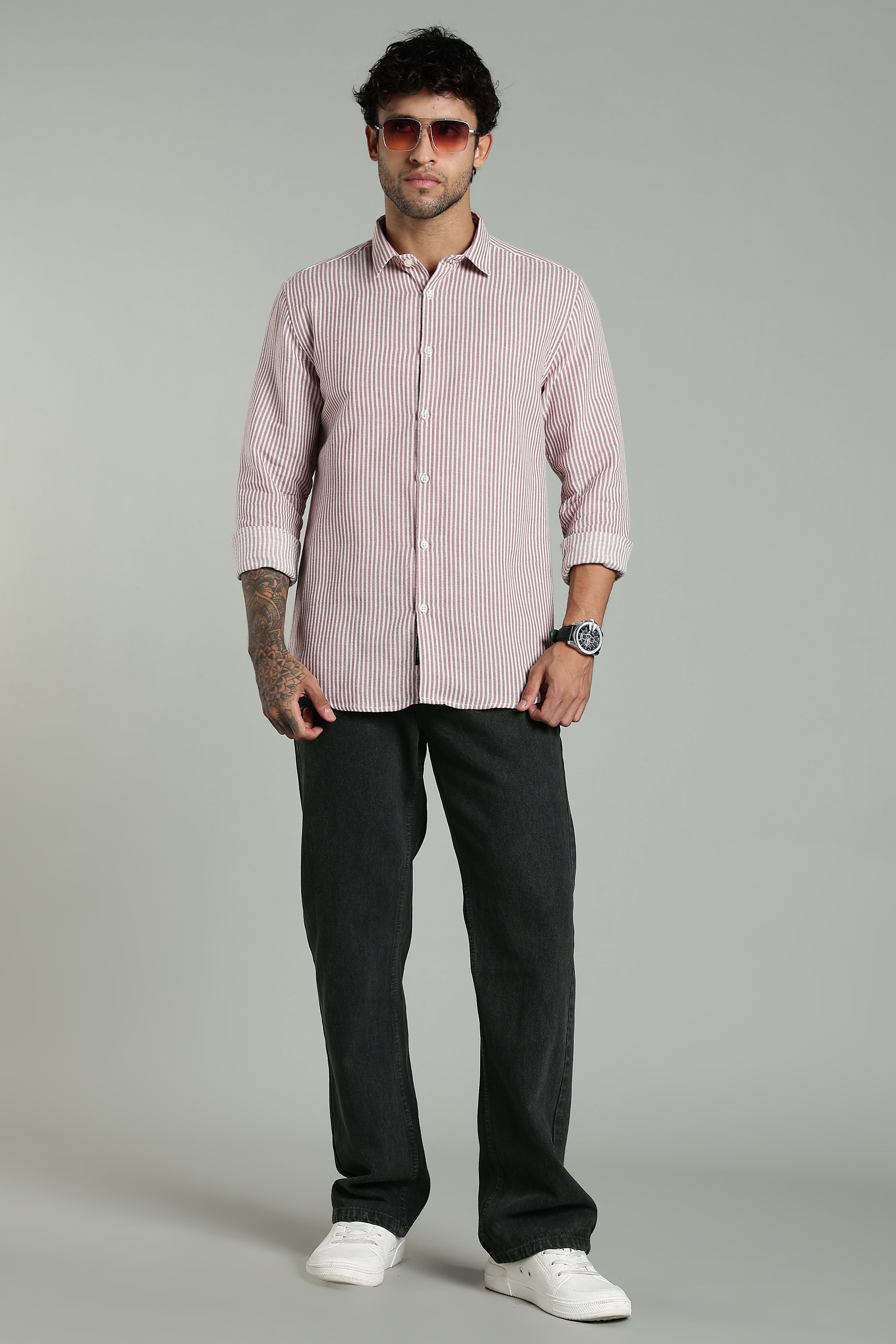 Men Striv Blue Solid Shirt