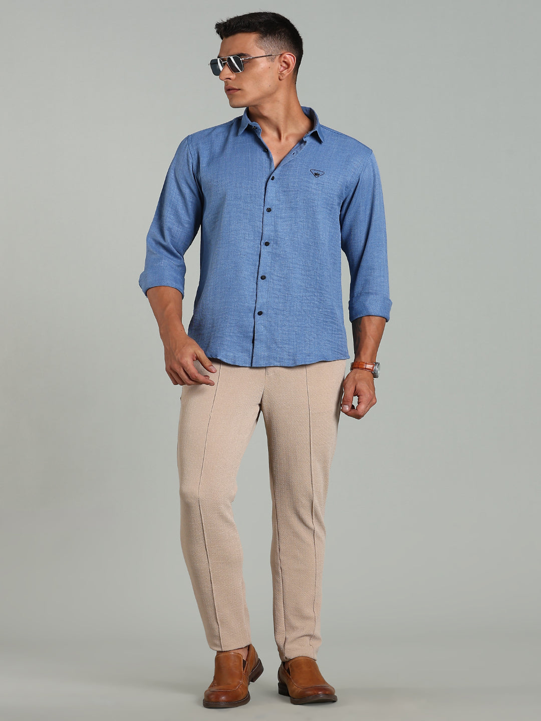 Men Striv Black Solid Shirt