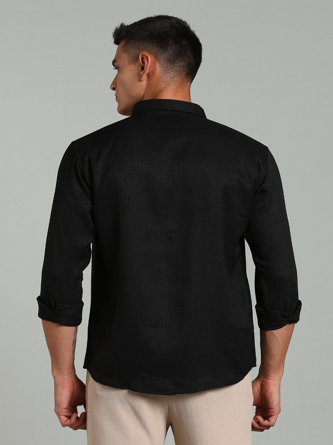 Men Striv Black Solid Shirt