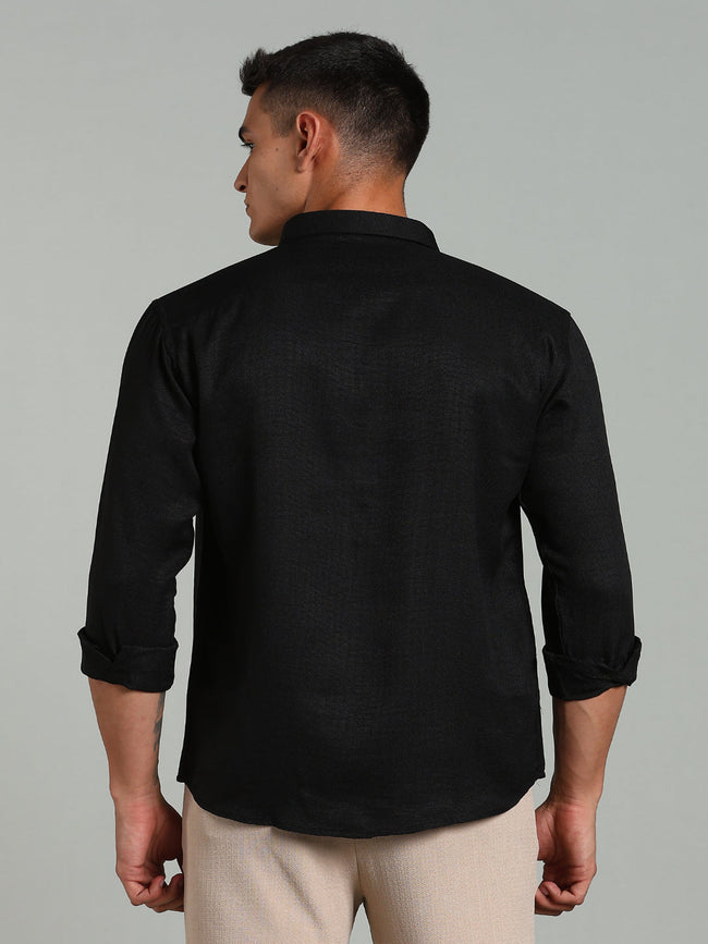 Men Striv Black Solid Shirt