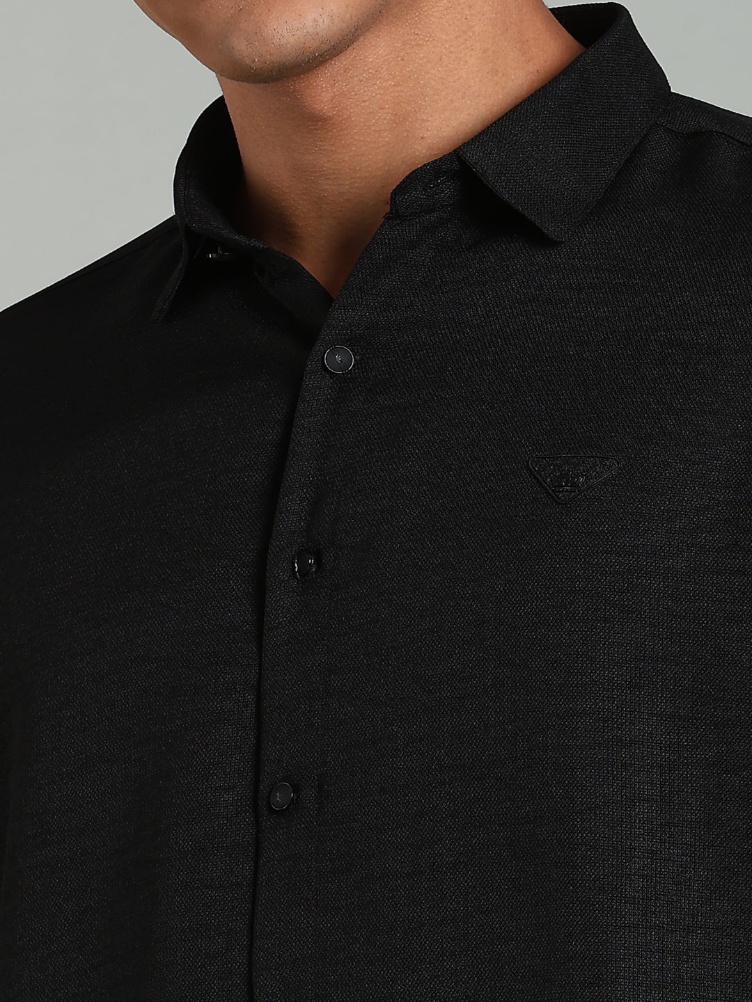 Men Striv Black Solid Shirt