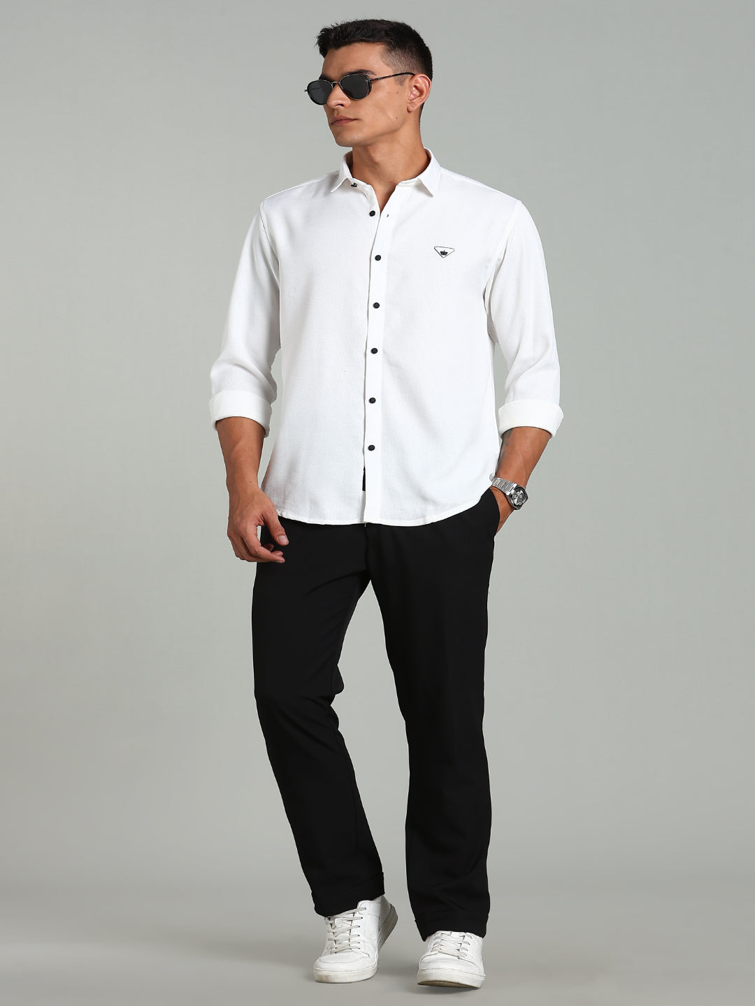 Men Yellow Striv Solid Shirt