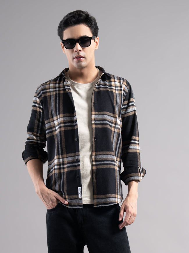 Men Auron Checks Shirt