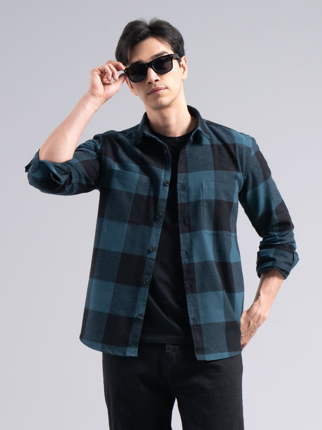 Men Basel Checks Shirt