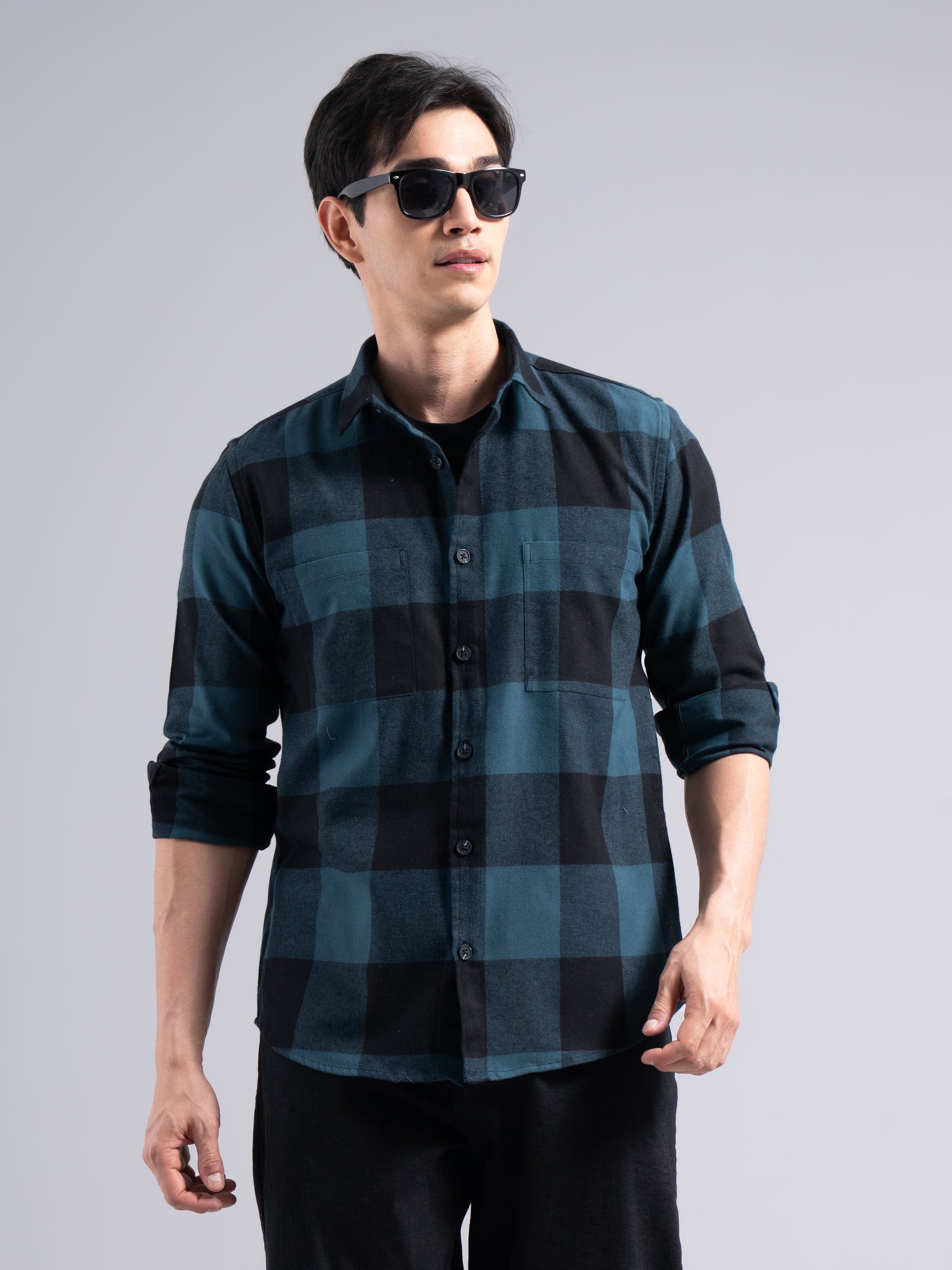 Men Basel Checks Shirt