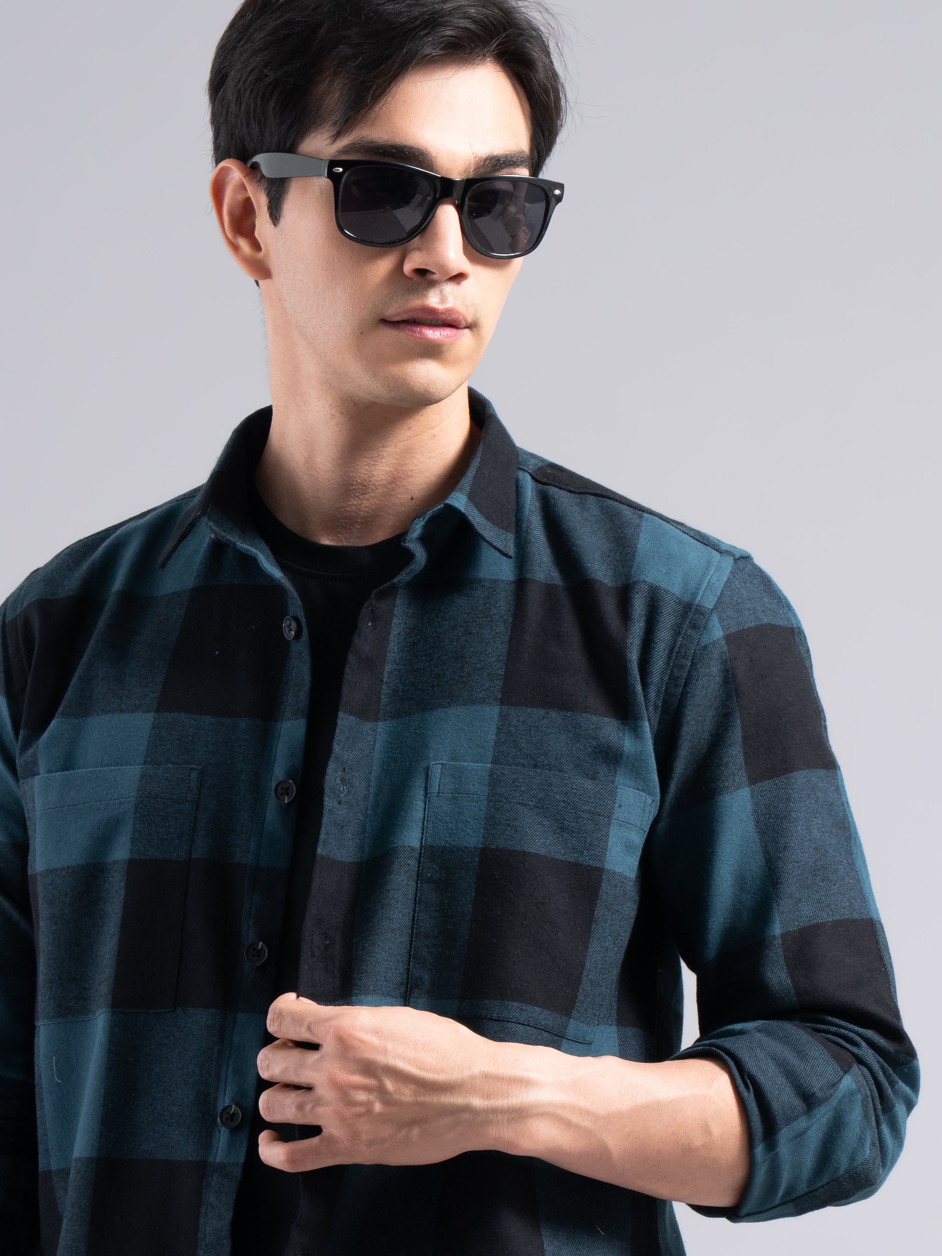 Men Basel Checks Shirt