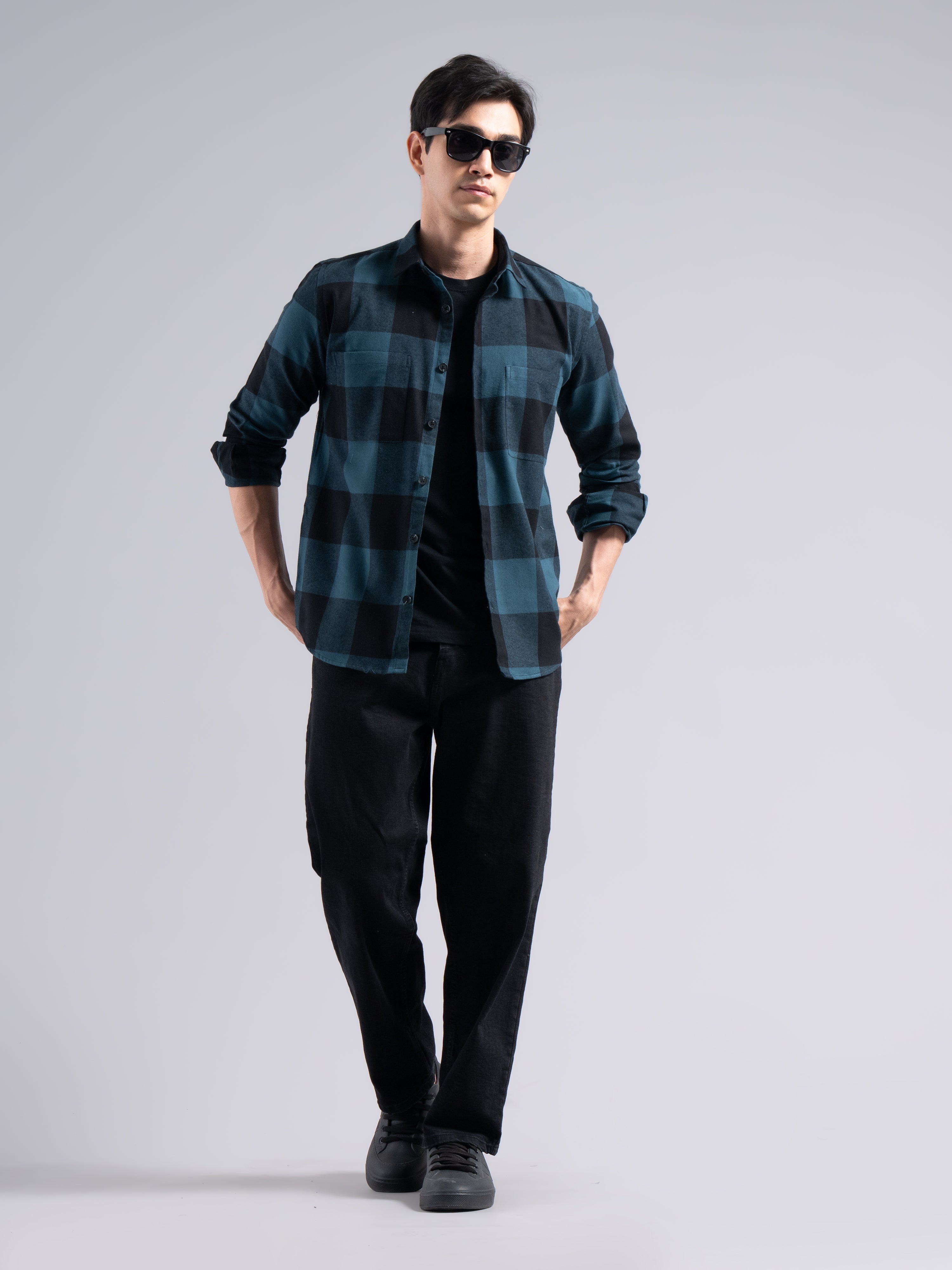Men Basel Checks Shirt