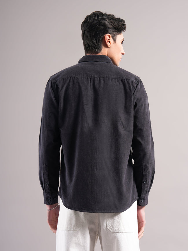 Men Belmor Charoal Corduroy Shirt